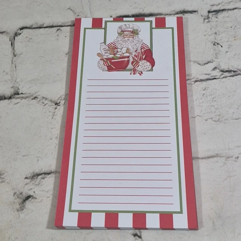 Christmas List Magnetic Note Pads Lot Of 2 Santa Claus Mary Engelbreit Studio 18